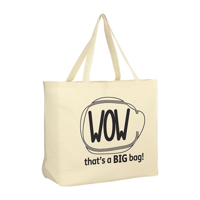 10oz Cotton Big Tote Bag with Internal Pocket
