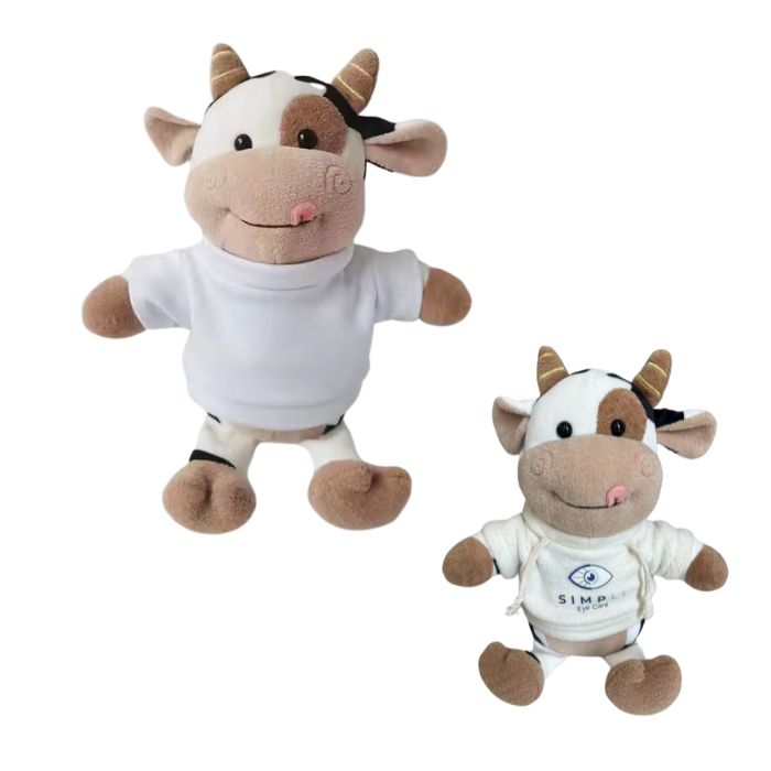 moo cow soft toy with hoody