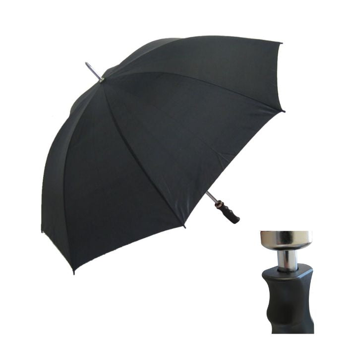 branded golf umbrella black