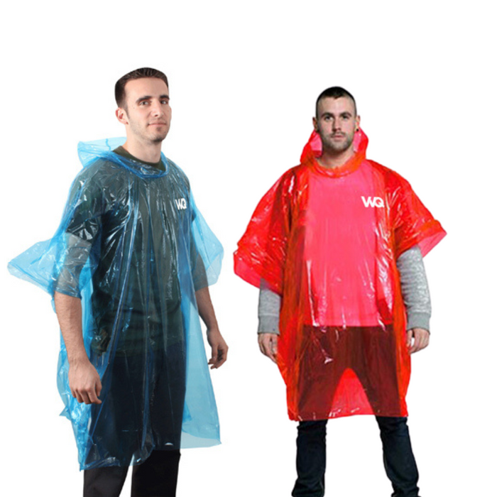 disposable branded rainponcho