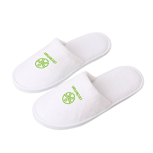 Logo printed hotel slippers