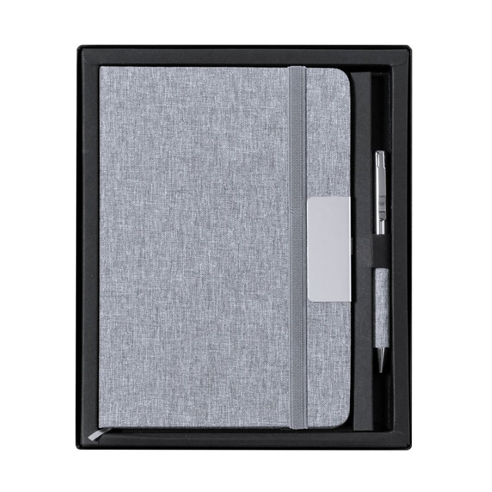 Custom RPET Notepad and Pen Set in Gift Box | Sustainable Business Merchandise