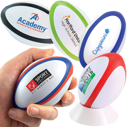 Rugby stress balls