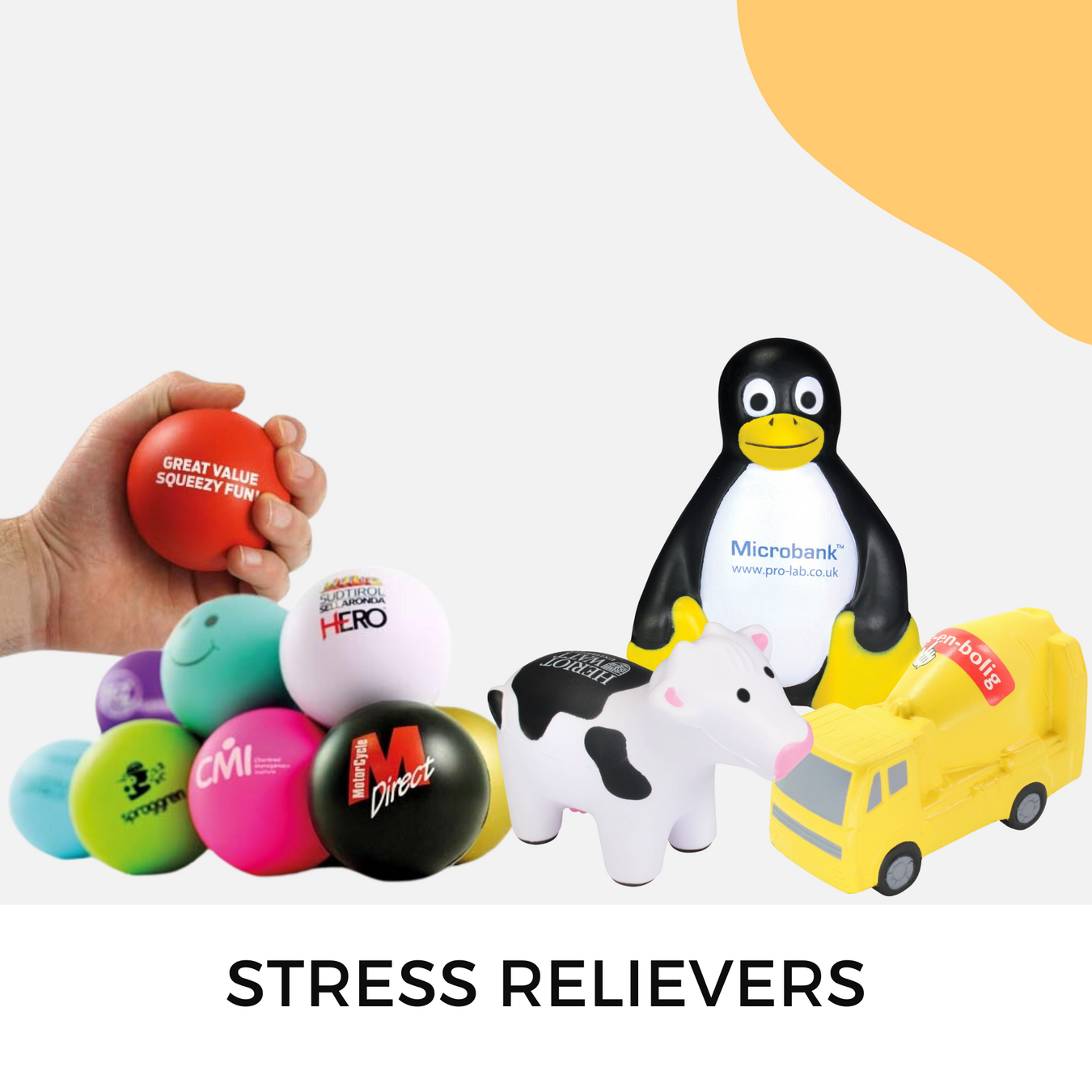 Logo printed stress ball relievers