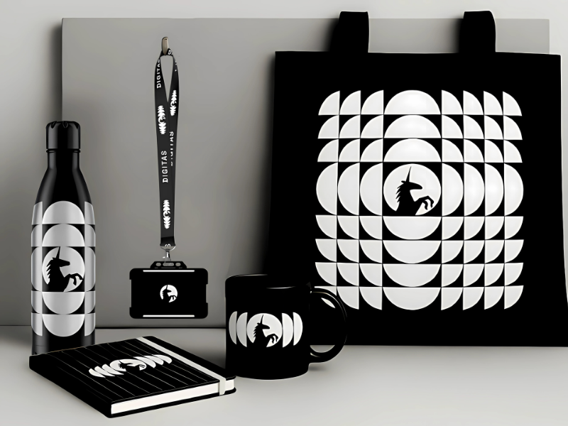 Employee onboarding merchandise for Digitas UK