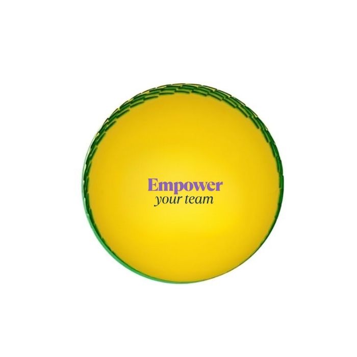 Custom branded cricket balls yellow