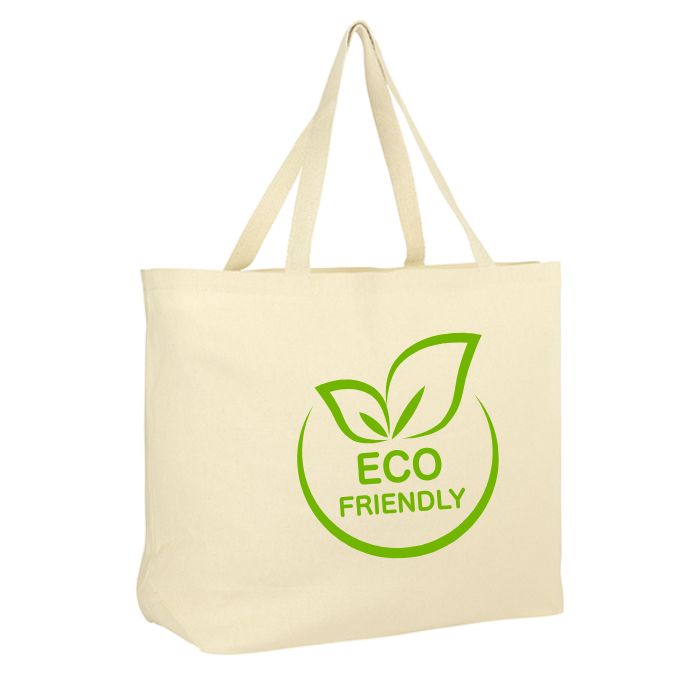 10oz Cotton Big Tote Bag with Internal Pocket