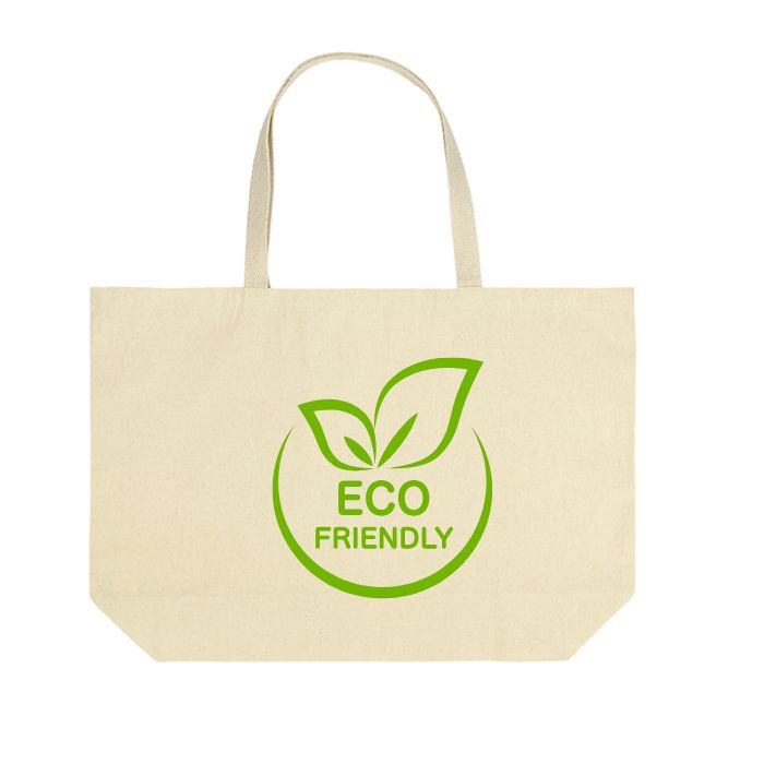 10oz Cotton Big Tote Bag with Internal Pocket