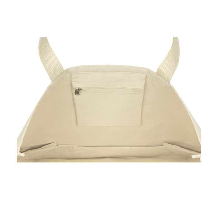 10oz Cotton Big Tote Bag with Internal Pocket