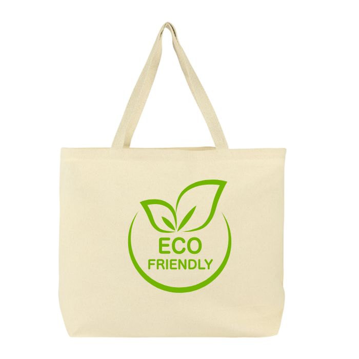 10oz Cotton Big Tote Bag with Internal Pocket