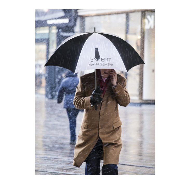 Custom golf umbrella for events