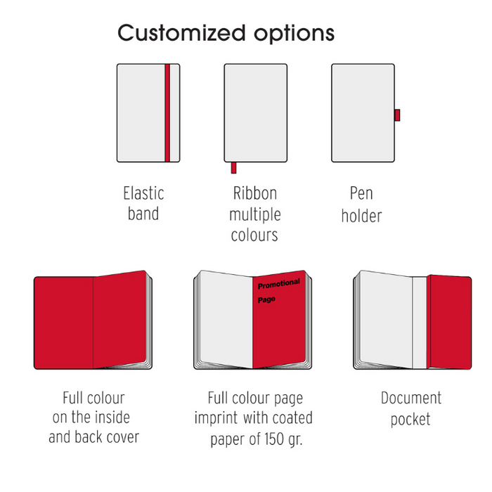 A4 Paper Hard Cover Notebook