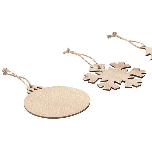Flat Wooden Hanging Ornament