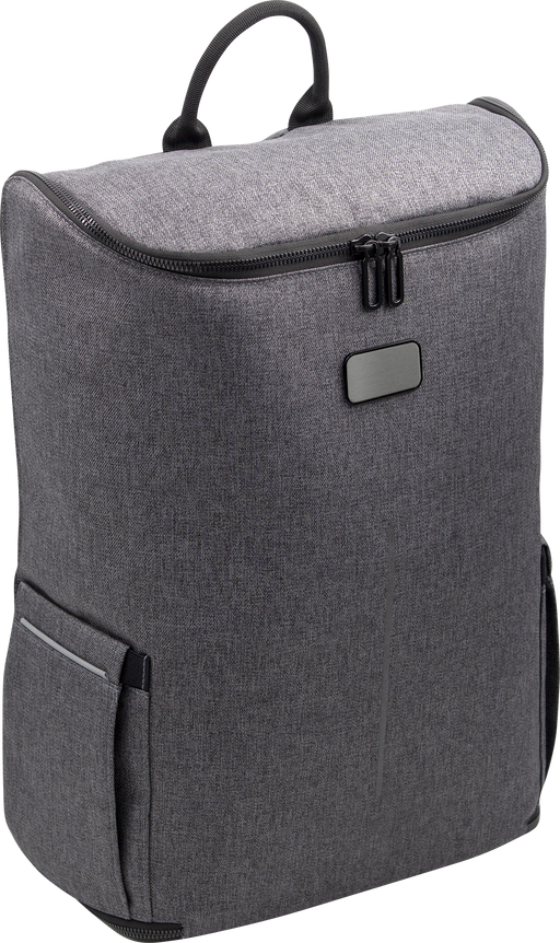 RPET travel backpack side view
