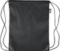 Black RPET drawstring bag