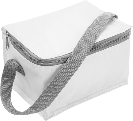 Custom branded white cooler bag