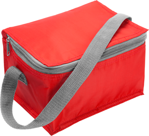 Custom branded red cooler bag