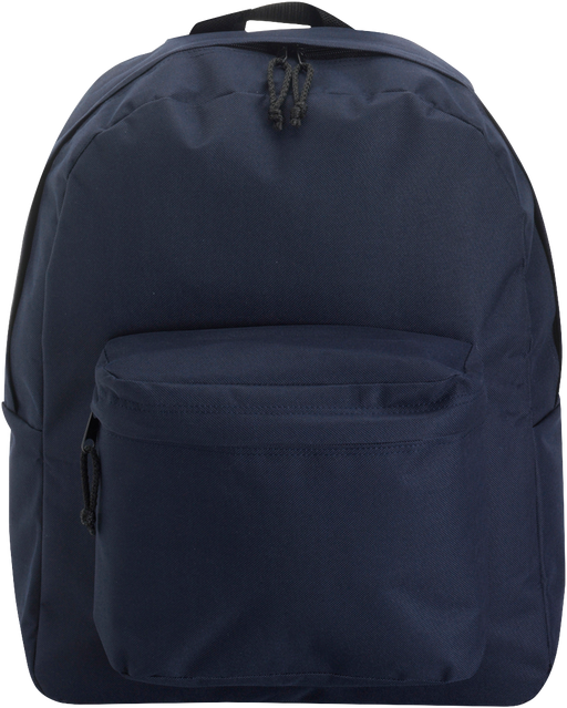 Blue polyester backpack