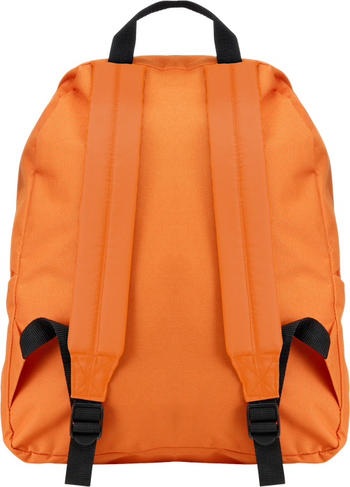Back of polyester backpack