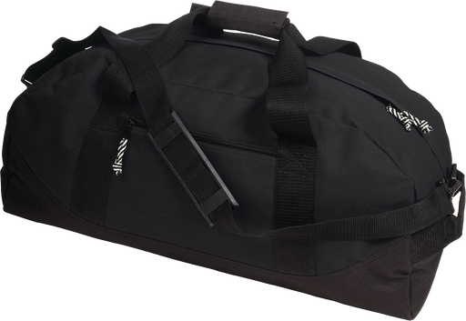 Custom branded black large sports bag