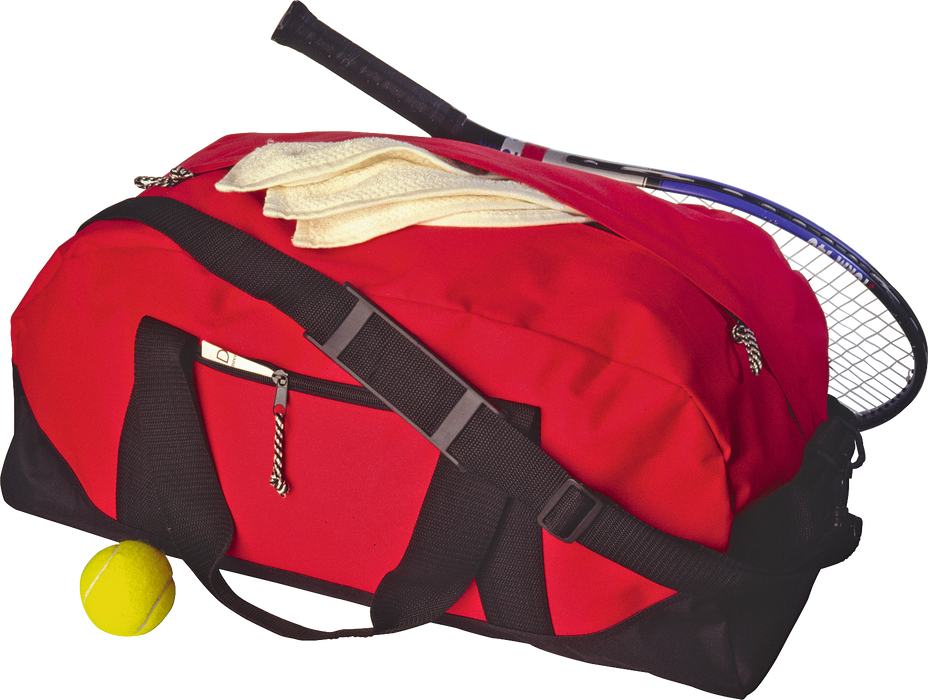 Red large sports bag