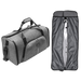 Custom branded grey RPET travel bag with garment cover