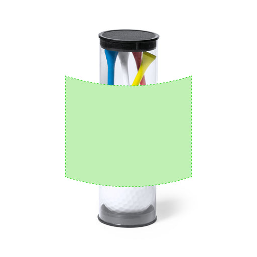 Golf set container print area around the body
