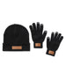 Set Prasan hat and touchscreen gloves in white