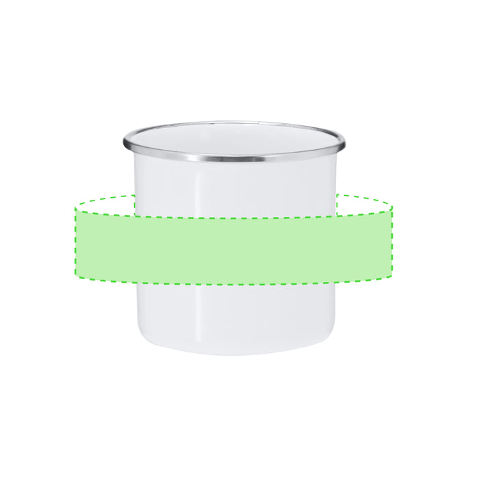Sublimation White Enamel Promotional Mug