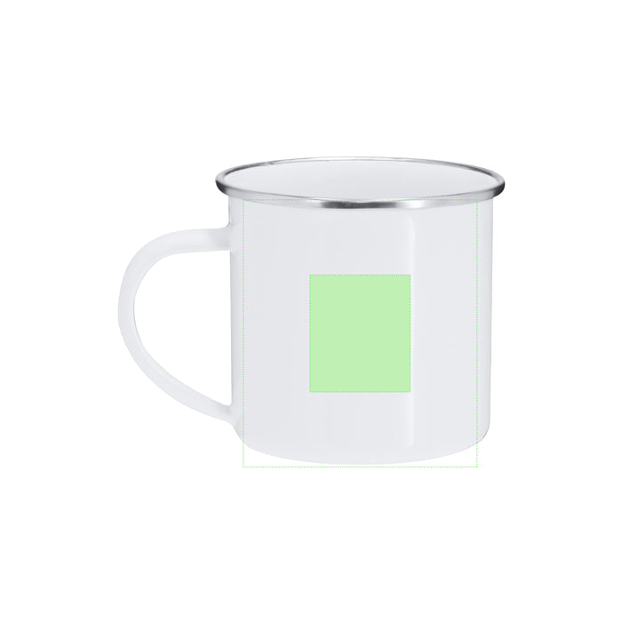 Sublimation White Enamel Promotional Mug