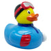 Snowboard themed rubber duck – close up detail