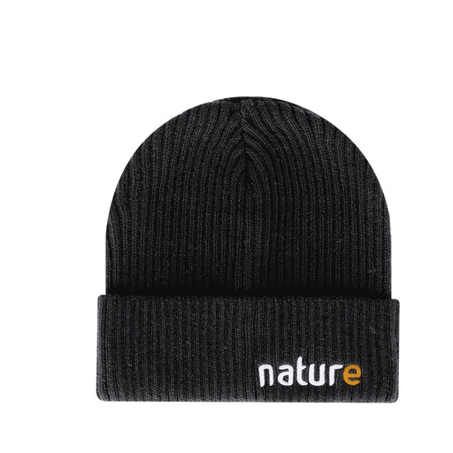 Beanie Hat Acrylic Rib Hem 1 Layer in white