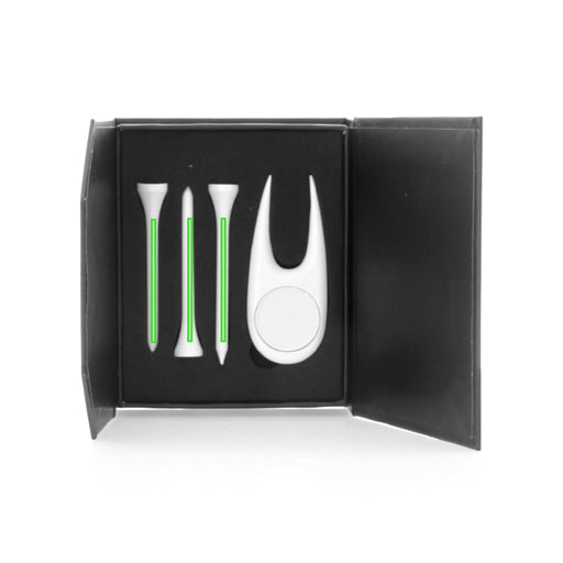 Golf divot tool print area on the body