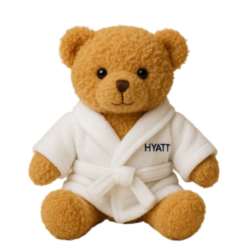 Custom Branded Bathrobe Plush Toy – Logo Stitch | PromoMission