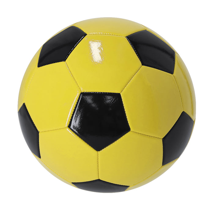Branded yellow and black football