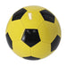 Branded yellow and black football