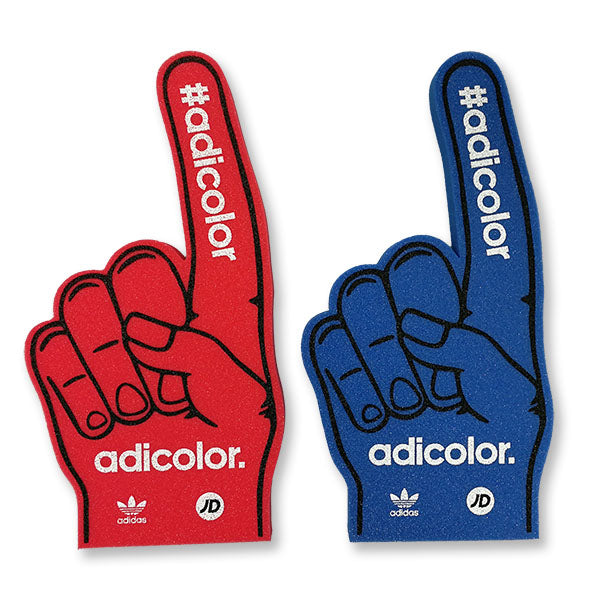 Custom branded foam finger hand for cheering at UK football matches
