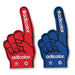 Custom branded foam finger hand for cheering at UK football matches
