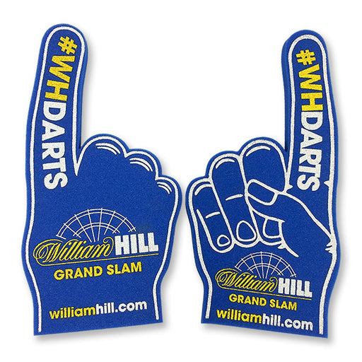 Custom branded foam hand for cheering at UK football matches