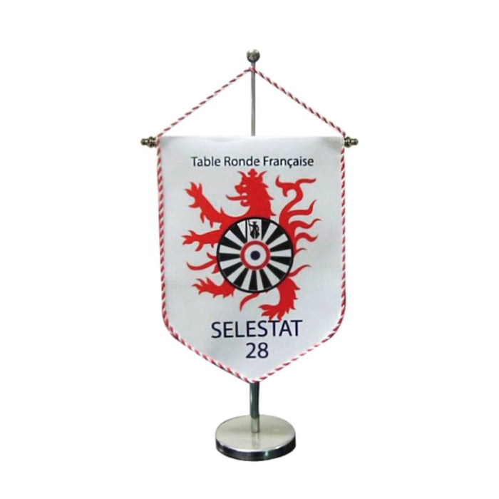 Custom branded pennants with pole