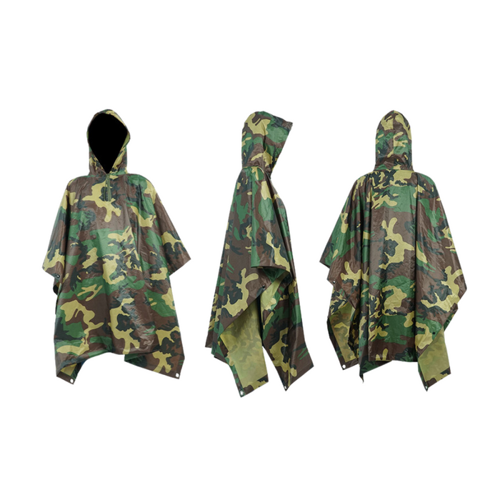 reusable branded rain poncho