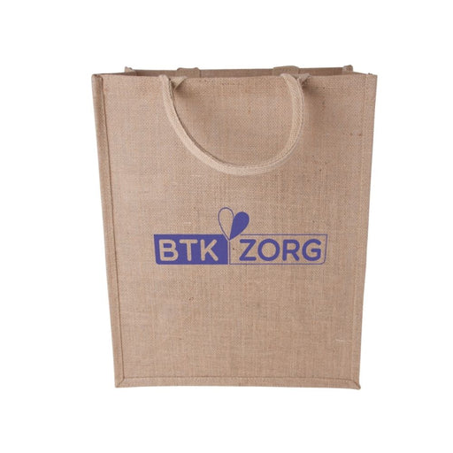 Logo branded jute bag