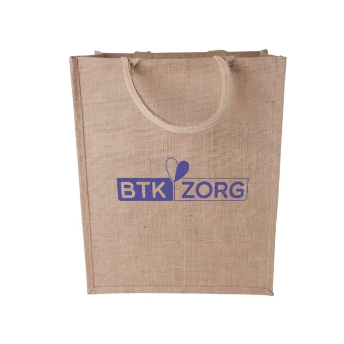 Logo branded jute bag