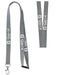 Logo printed lanyard grey