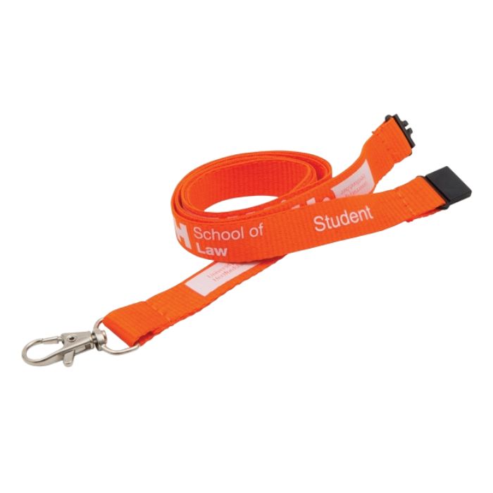 Logo printed lanyard orange