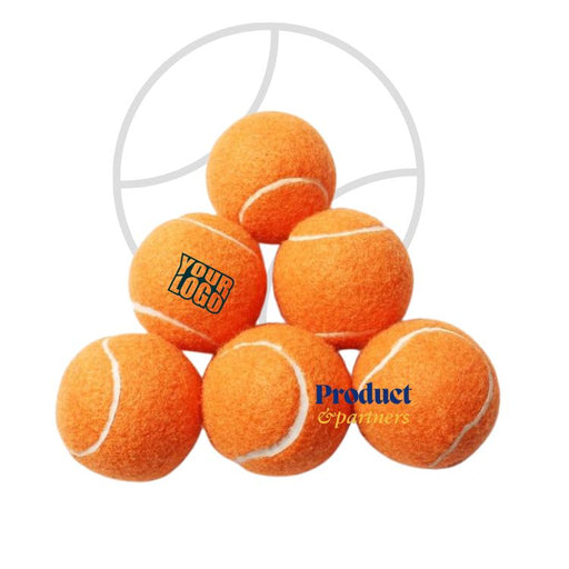 Logo printed tennis ball orange
