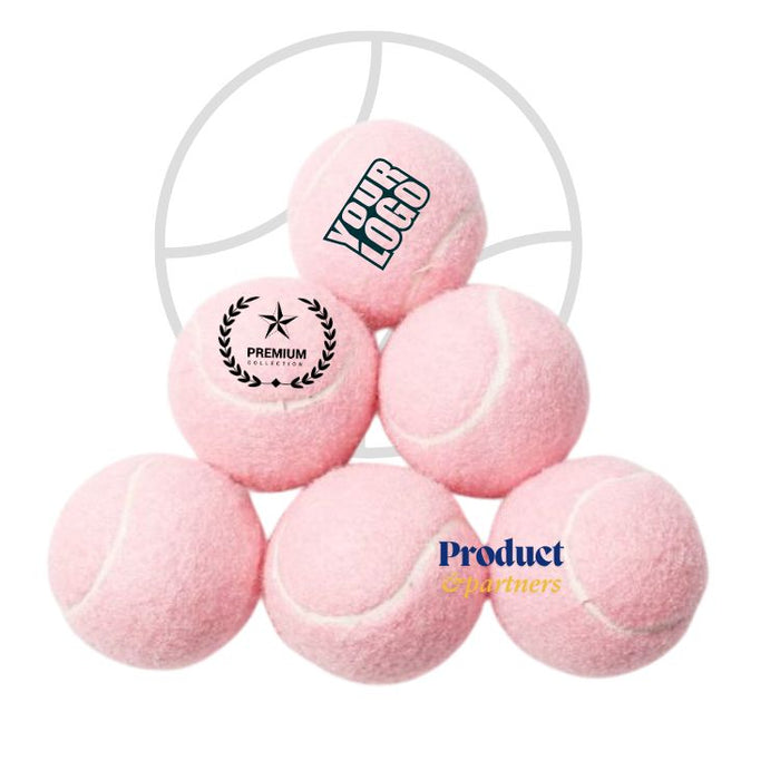 Logo printed tennis ball pink
