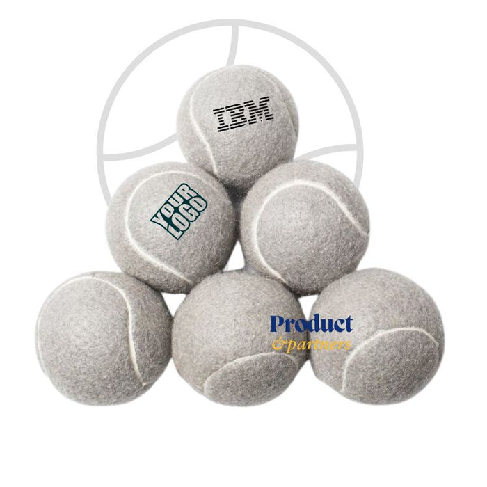Logo printed tennis ball grey