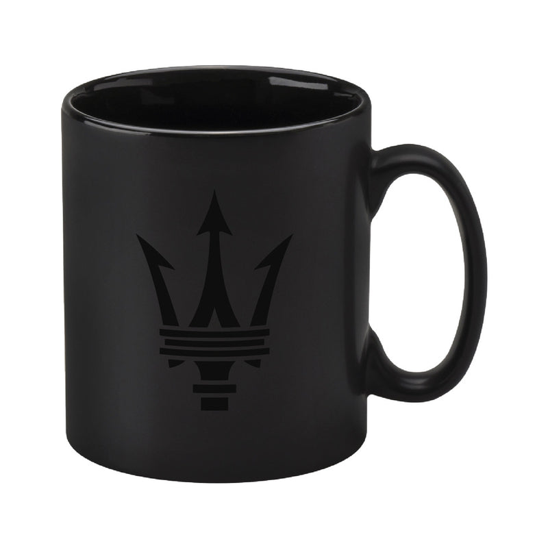 Custom printed matt mug black
