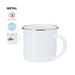 White enamel mug ready for sublimation printing